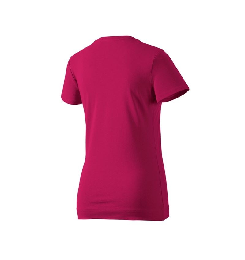 Shirts & Co.: e.s. T-Shirt cotton stretch, Damen + beere 4
