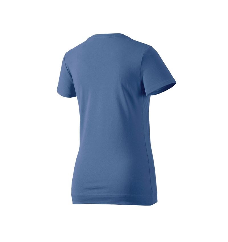 Shirts & Co.: e.s. T-Shirt cotton stretch, Damen + kobalt 5