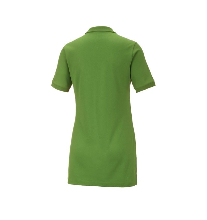 Hauts: e.s. Pique-Polo cotton stretch, femmes, long fit + vert d'eau 3