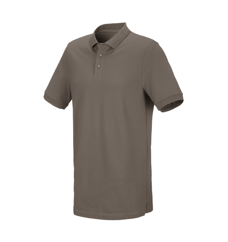 Thèmes: e.s. Piqué-Polo cotton stretch, long fit + pierre 2