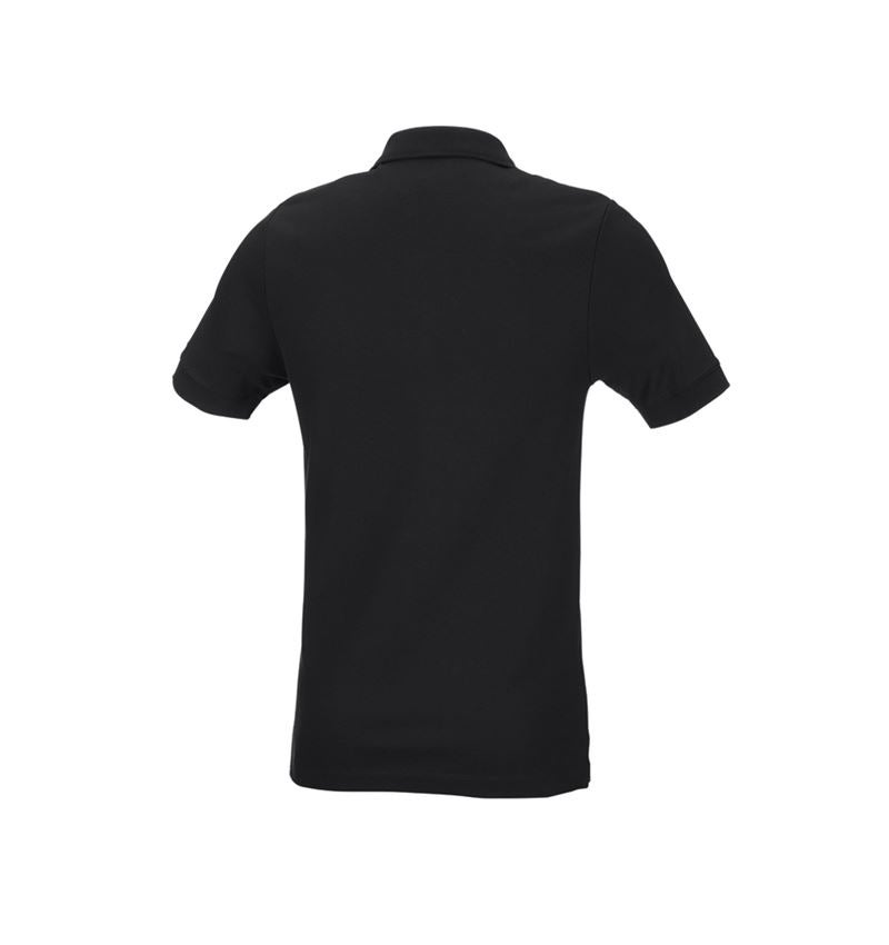Thèmes: e.s. Pique-Polo cotton stretch, slim fit + noir 3