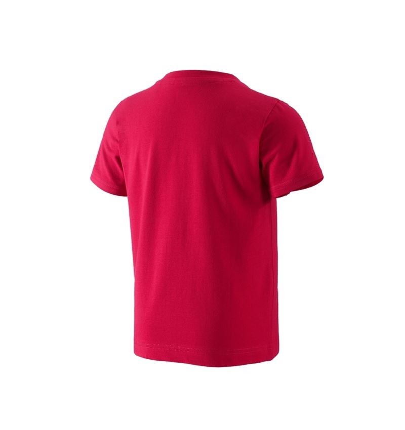 Shirts & Co.: e.s. T-Shirt 1908, Kinder + feuerrot/weiß 4