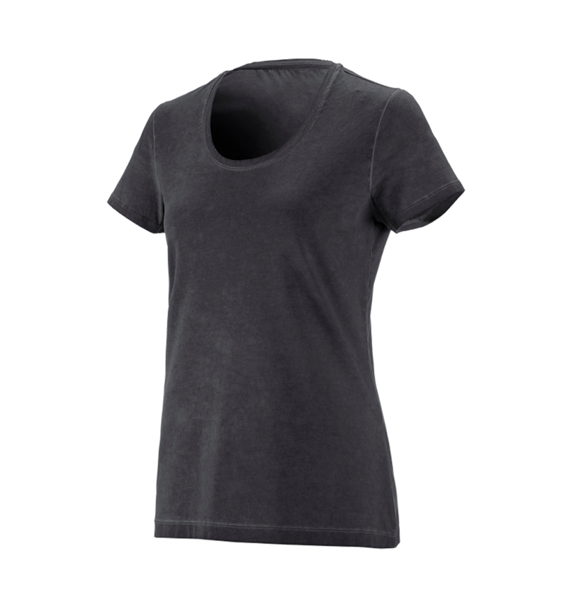 Shirts & Co.: e.s. T-Shirt vintage cotton stretch, Damen + oxidschwarz vintage 2