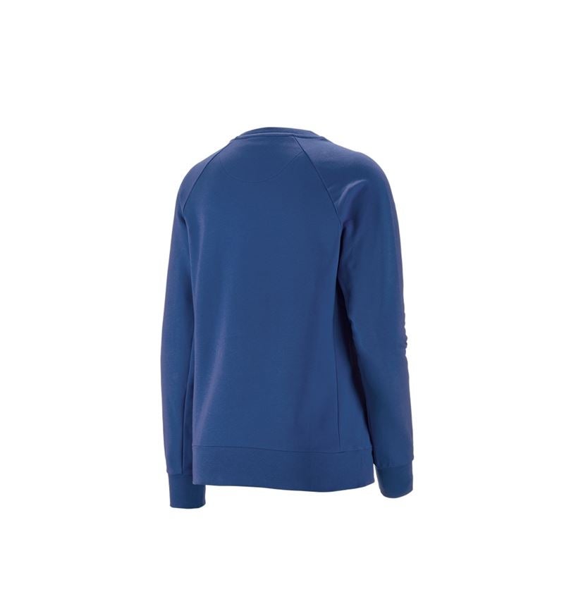 Hauts: e.s. Sweatshirt cotton stretch, femmes + bleu alcalin 5
