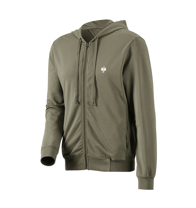 Shirts & Co.: Kapuzensweatjacke e.s.motion ten + moorgrün vintage 2