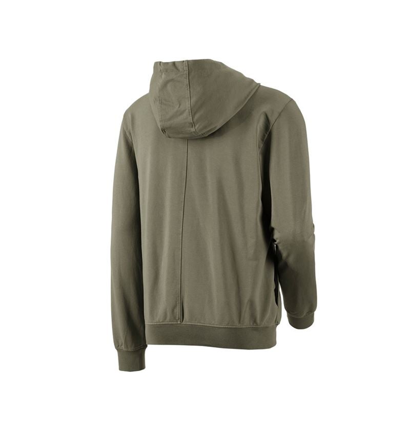 Shirts & Co.: Kapuzensweatjacke e.s.motion ten + moorgrün vintage 3