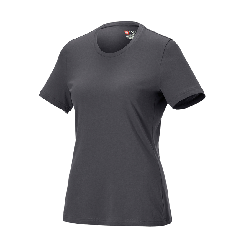 Shirts & Co.: e.s. T-Shirt cotton light, Damen + anthrazit 2