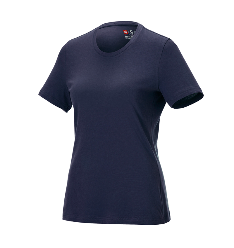 Shirts & Co.: e.s. T-Shirt cotton light, Damen + dunkelblau 4
