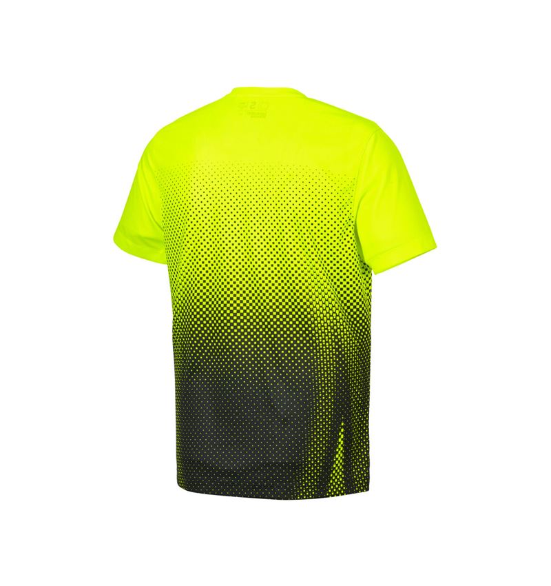 Hauts: T-Shirt fonctionnel e.s.t:aktik + jaune fluo/noir 4