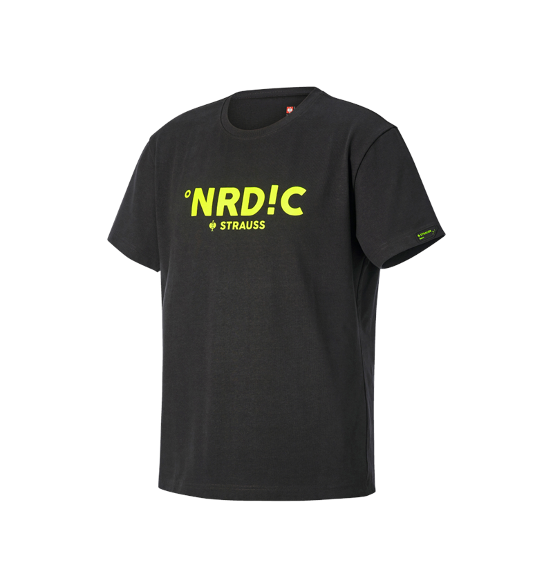 Hauts: T-Shirt heavy e.s.line.nordic + noir/jaune fluo 2