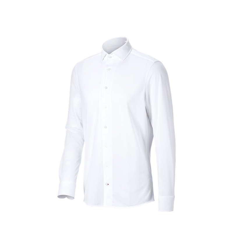 Vêtements: e.s. Chemise Piqué-Business + blanc 2