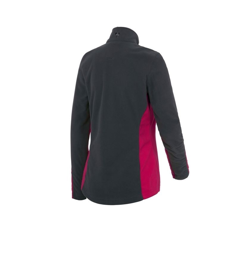 Shirts & Co.: Fleece Troyer e.s.motion 2020, Damen + beere/graphit 3