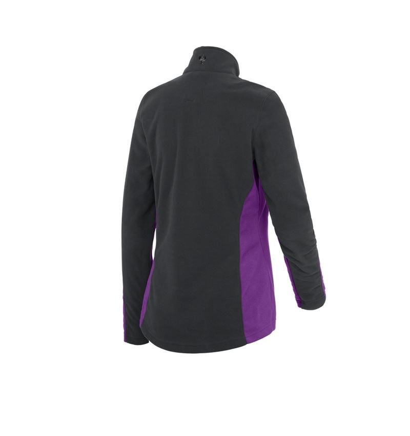Themen: Fleece Troyer e.s.motion 2020, Damen + violett/graphit 3