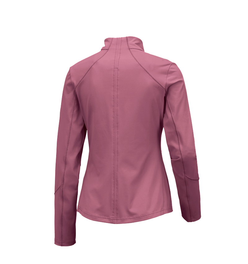 Vestes de travail: e.s. Veste sweat fonctionnel solid, femmes + vieux rose 2