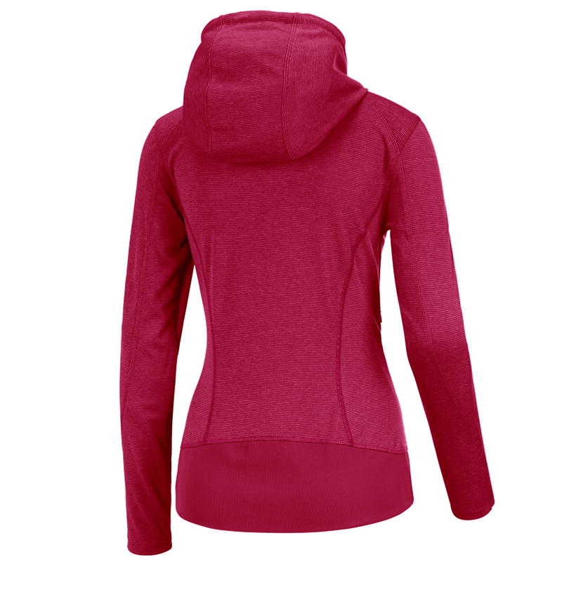 Themen: e.s. Funktions Kapuzenjacke stripe, Damen + beere 3