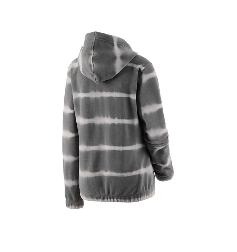 Thèmes: Laine polaire Hoody tie-dye e.s.motion ten, femmes + granit/gris opale 4