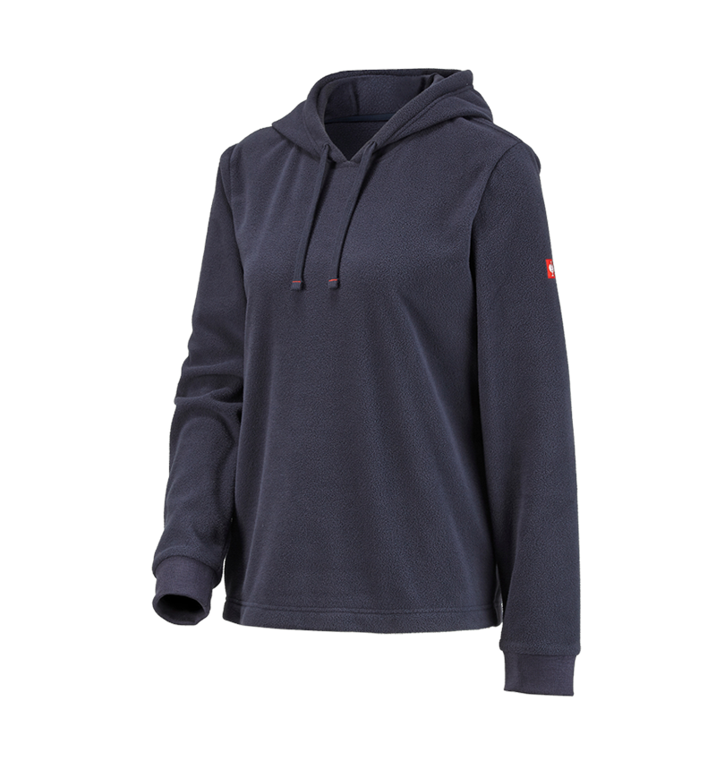 Accessoires: e.s. Fleece Hoody, Damen + dunkelblau 3