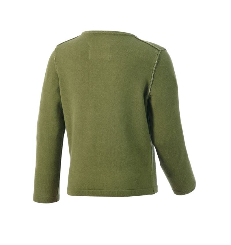 Hauts: Pullover à col rond e.s.iconic, enfants + vert montagne 6