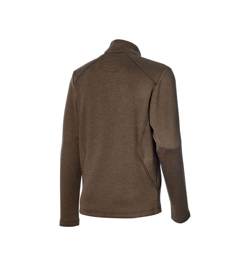 Hauts: Pull camionneur thermo stretch e.s.trail + marron mélange/noisette 4