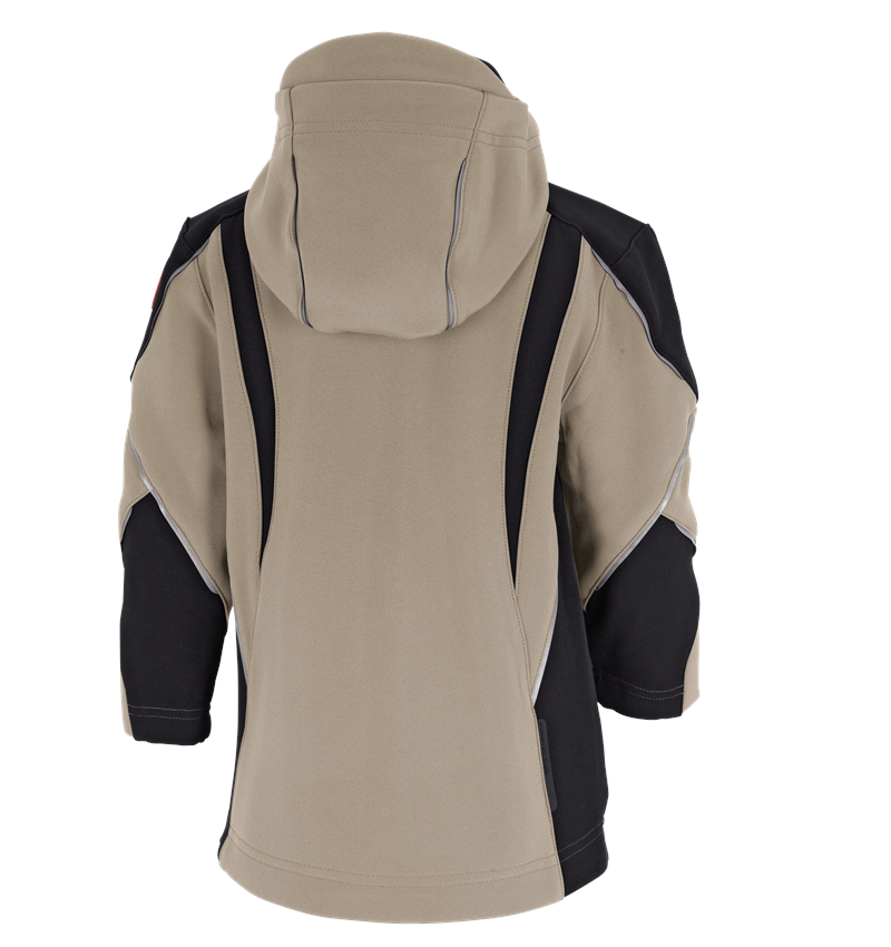Vestes: Veste softshell e.s.vision, enfants + glaise/noir 7