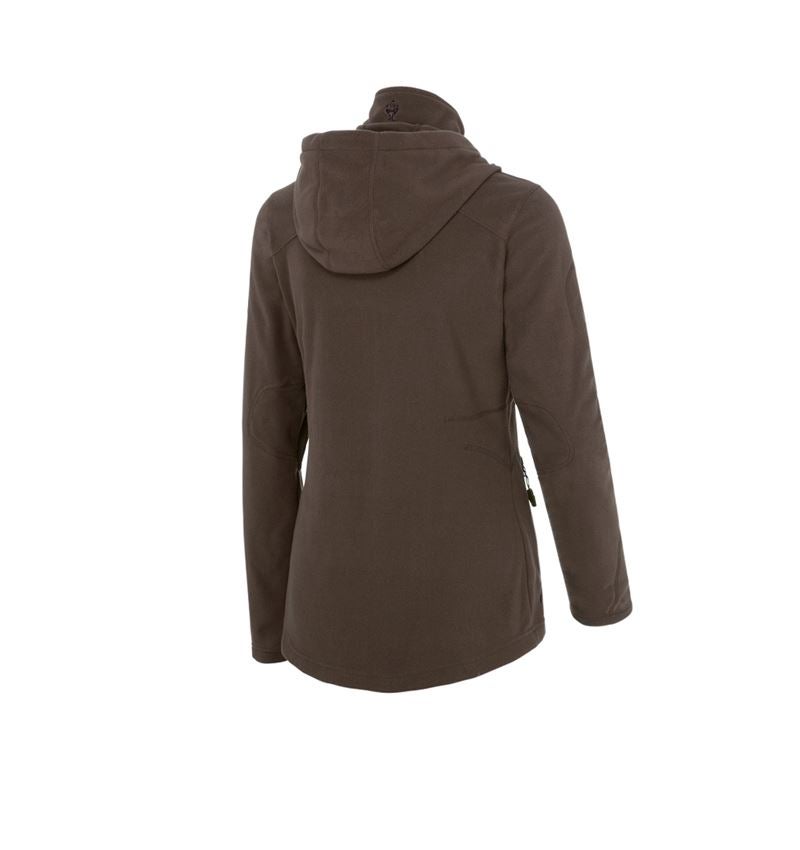 Jacken: Kapuzen Fleece Jacke e.s.motion 2020, Damen + kastanie 2