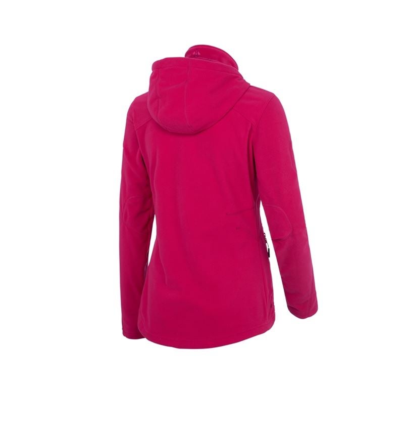 Jacken: Kapuzen Fleece Jacke e.s.motion 2020, Damen + beere 2