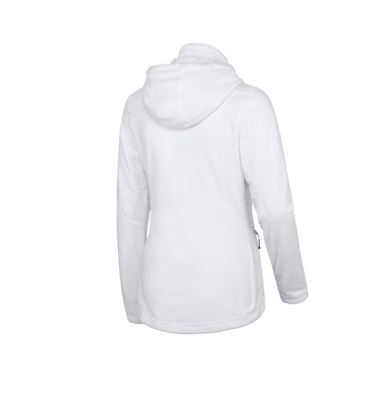 Jacken: Kapuzen Fleece Jacke e.s.motion 2020, Damen + weiß 2