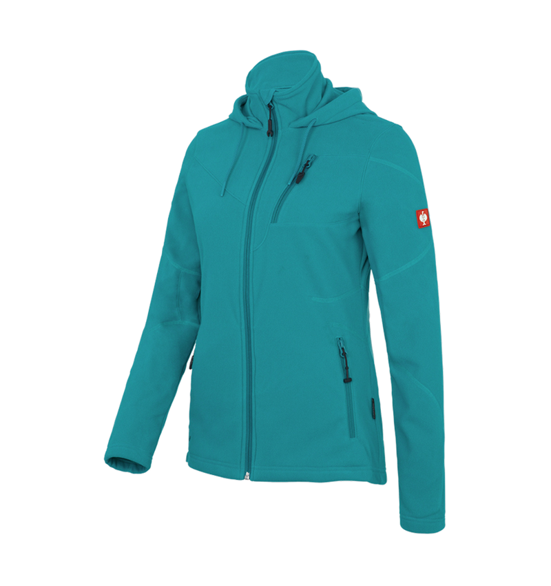 Jacken: Kapuzen Fleece Jacke e.s.motion 2020, Damen + ozean 1