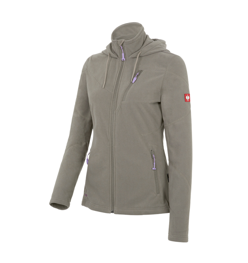 Jacken: Kapuzen Fleece Jacke e.s.motion 2020, Damen + stein 2