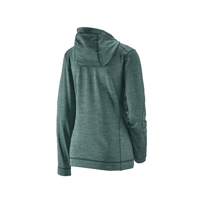 Themen: Kapuzenjacke isocell e.s.dynashield, Damen + specialgreen melange 3