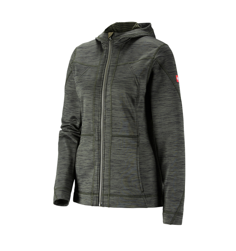 Jacken: Kapuzenjacke isocell e.s.dynashield, Damen + thymian melange 3
