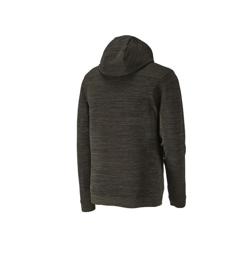 Vestes de travail: Veste coupe-vent en tricot capuche e.s.motion ten + vert camouflage mélange 2