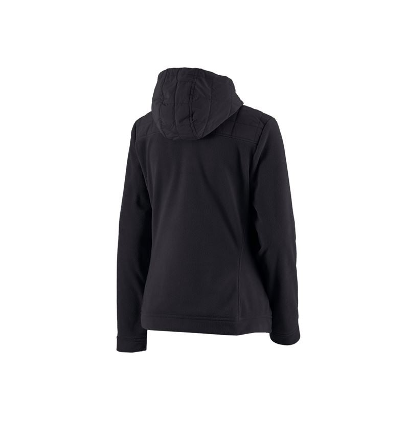 Vestes de travail: Veste en laine polaire à cap. hybr. e.s.concrete,f + noir 3