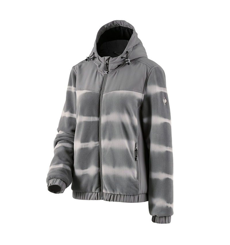 Thèmes: Veste en l. à capu. hyb. tie-dye e.s.motion ten f. + granit/gris opale 2