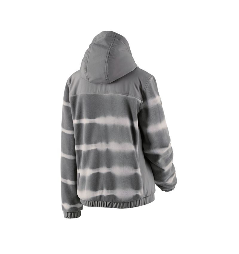 Thèmes: Veste en l. à capu. hyb. tie-dye e.s.motion ten f. + granit/gris opale 3