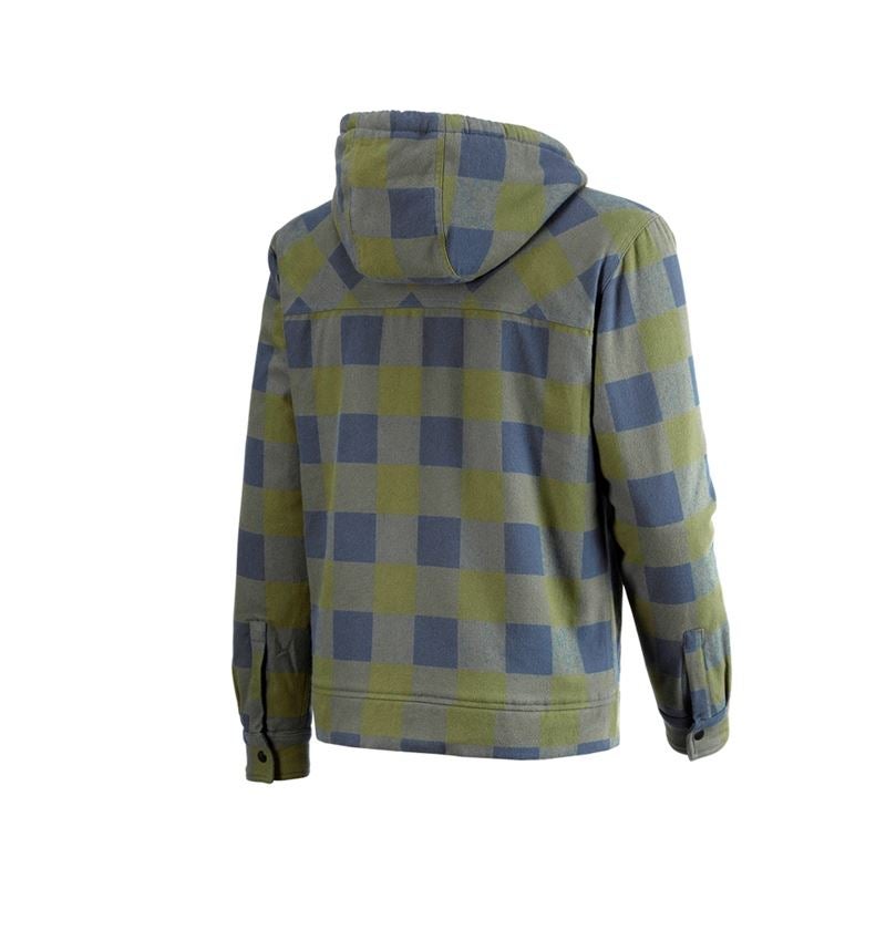 Jacken: Karo-Kapuzenjacke e.s.iconic + berggrün/oxidblau 7