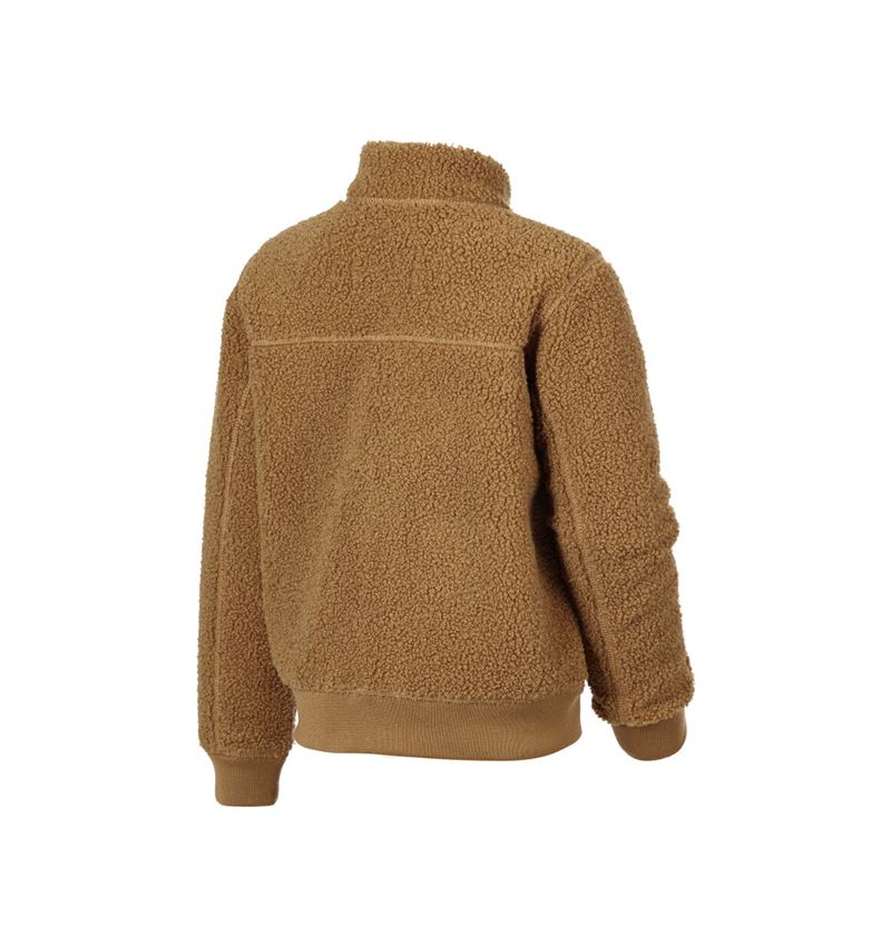 Jacken: Faserpelz Jacke e.s.e:pic, Kinder + mandelbraun 4