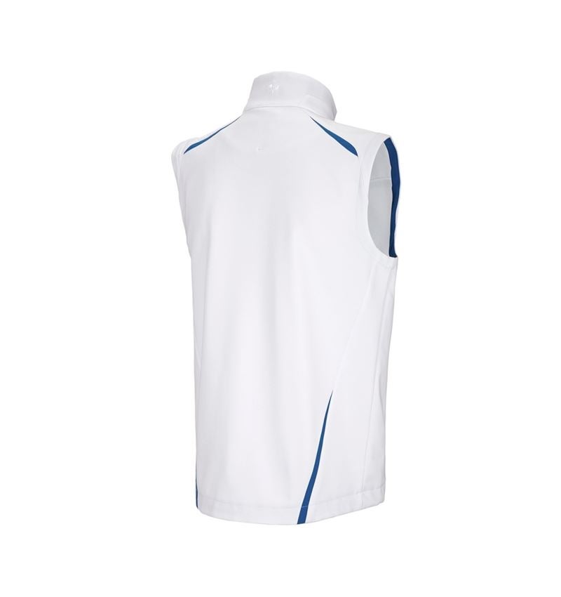 Westen: Softshell Weste e.s.motion 2020 + weiß/enzianblau 3