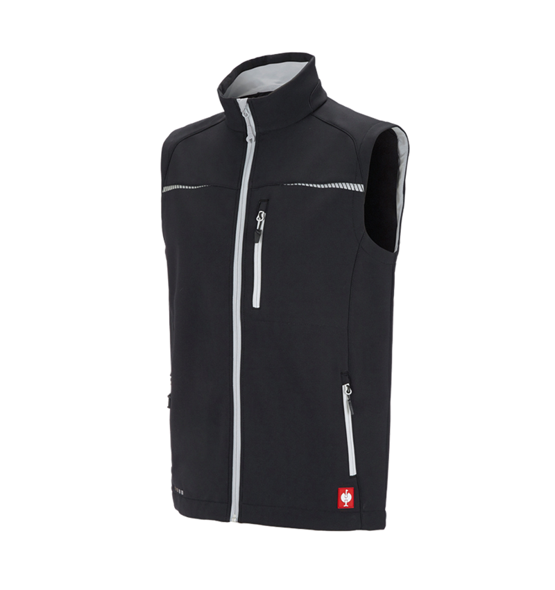 Galabau / Forst- und Landwirtschaft: Softshell Weste e.s.motion 2020 + schwarz/platin 2