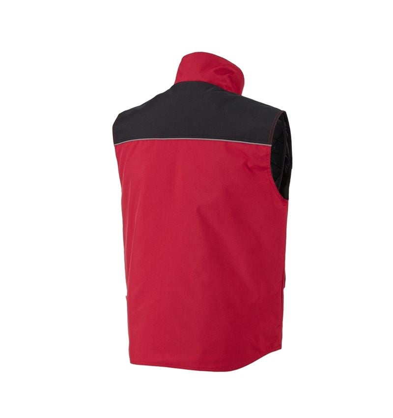 Gilets de travail: Gilet e.s.image + rouge/noir 5