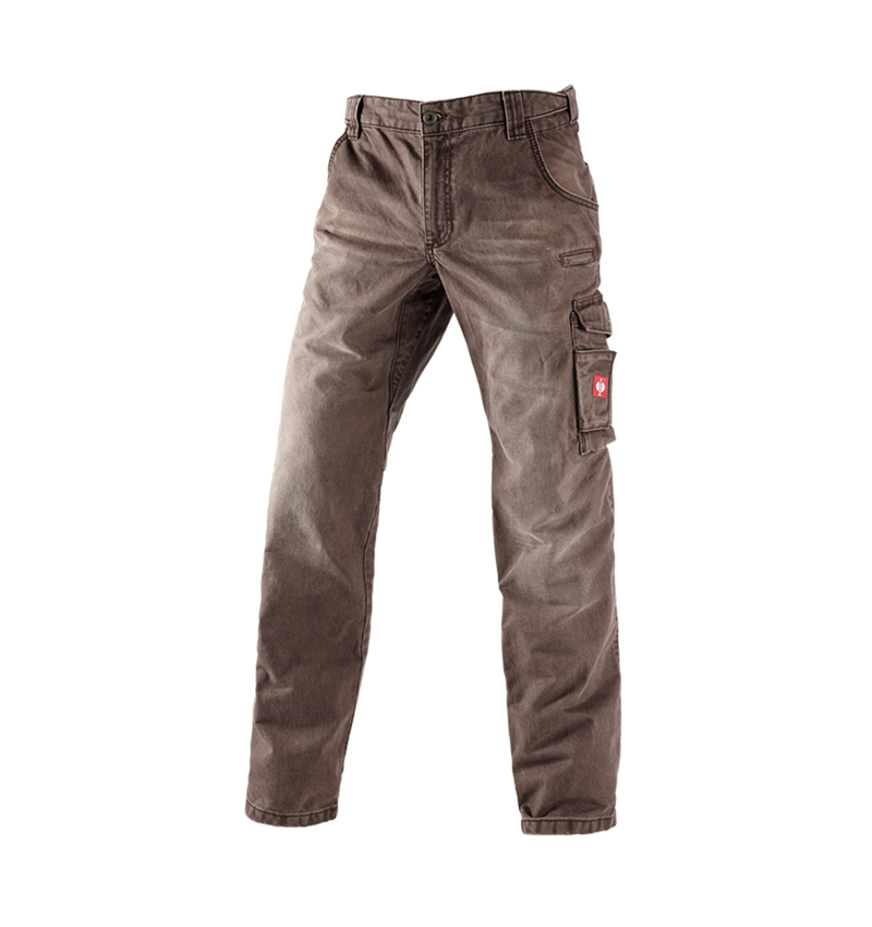 Pantalons de travail: e.s. Jeans Worker + marron 2
