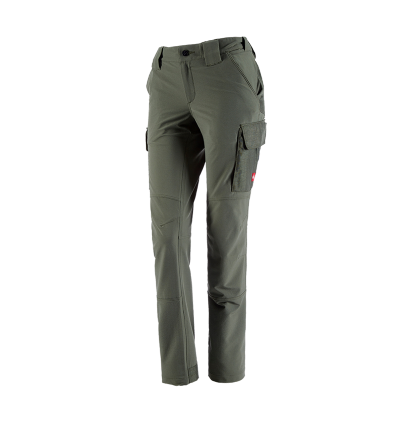 Hosen: Funktions Cargohose e.s.dynashield solid, Damen + thymian 4