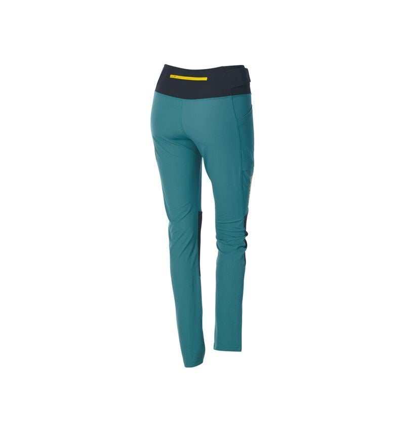 Thèmes: Collant fonctionnel e.s.trail, femmes + vert émeraude/jaune chrome 5