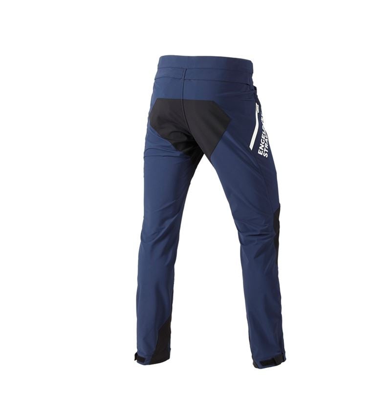 Hosen: Funktionshose e.s.trail + tiefblau/weiß 4