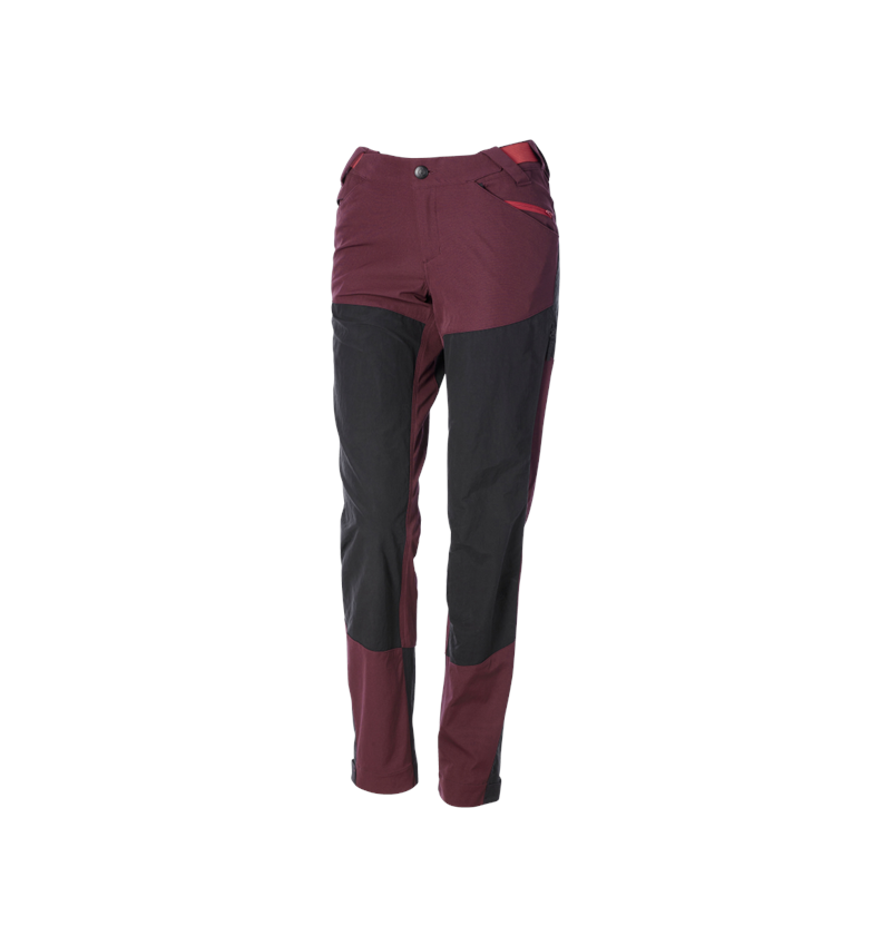 Thèmes: Pantalon de fonction hybride e.s.trail, femmes + rouge acajou/rouge opale 2