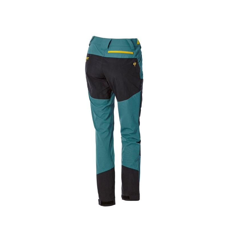 Thèmes: Pantalon de fonction hybride e.s.trail, femmes + vert émeraude/jaune chrome 4