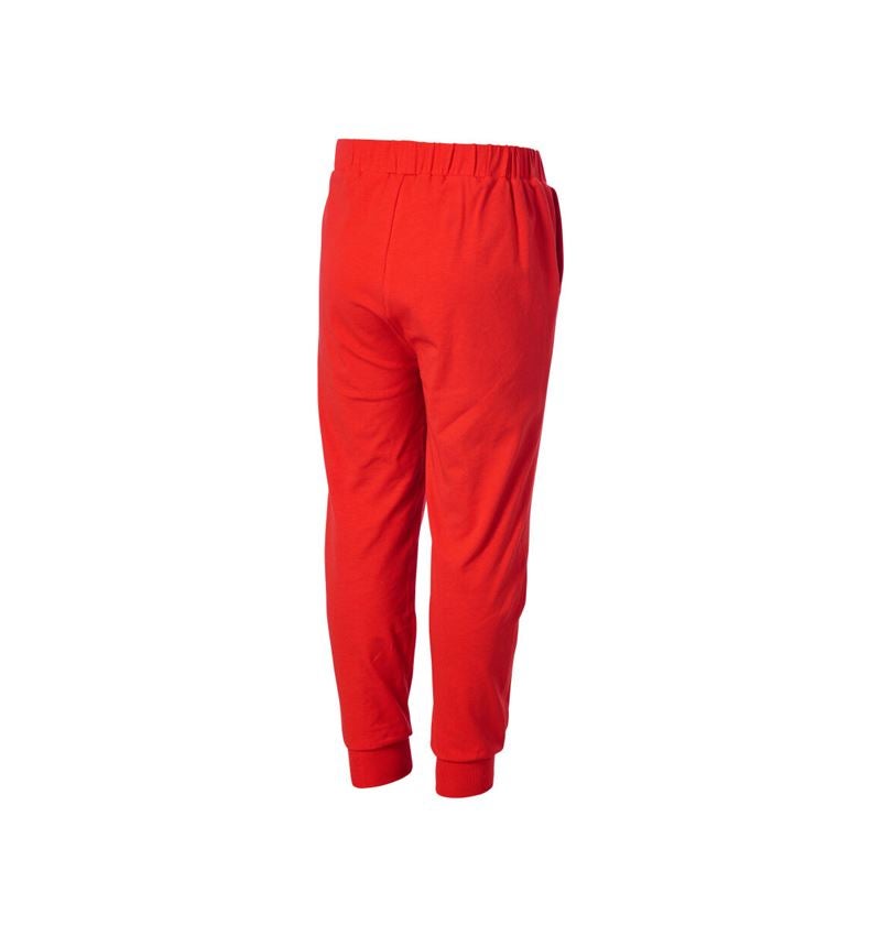Vêtements: e.s. Pantalon de pyjama cotton stretch, enfants + strauss rouge 4