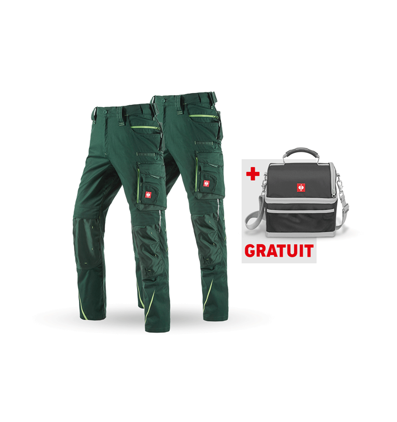 Vêtements: KIT : Pantalon + pantalon d'hiver e.s.motion 2020 + vert/vert d'eau