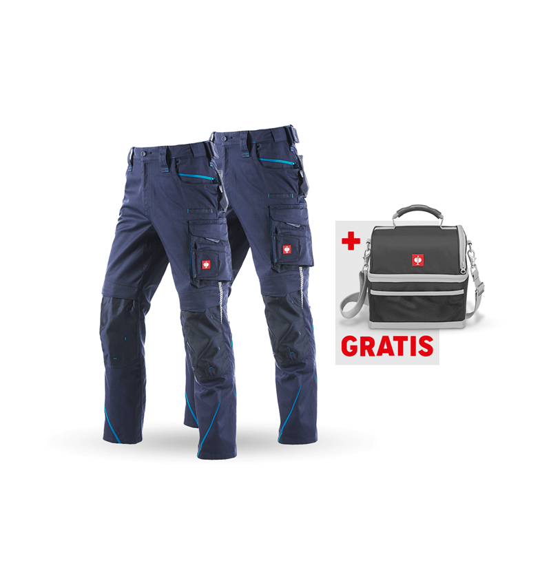 Bekleidung: SET: Bundhose + Winter Bundhose e.s.motion 2020 + dunkelblau/atoll