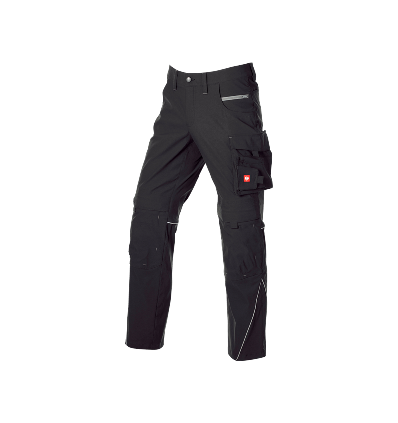 Arbeitshosen: Stretch Bundhose e.s.line.core + schwarz/platin 6